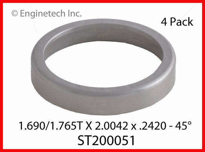 Enginetech ST200051 Engine Valve Seat - 4 Pack for Dodge and Jeep Vehicles