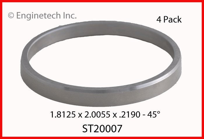 Enginetech Hi-Chrome Engine Valve Seat Set - 4 Pack (Part ST20007)