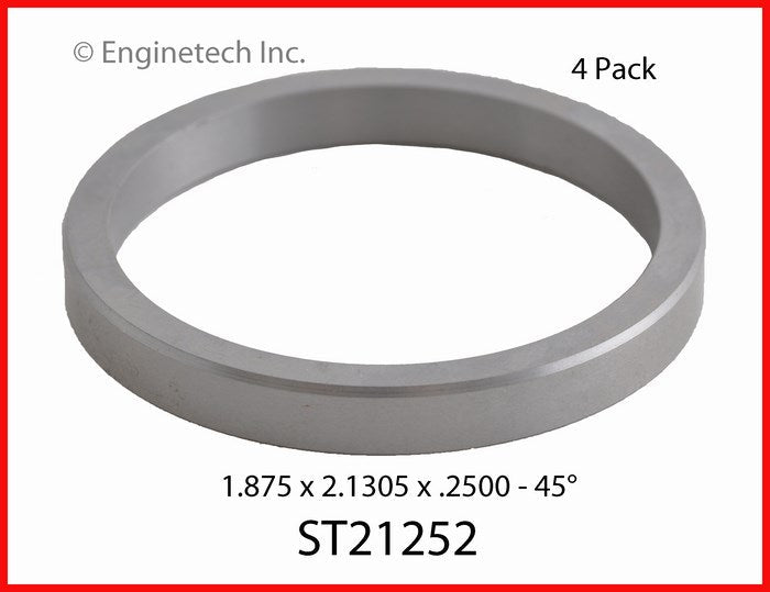 Enginetech BBPTST21252 Engine Valve Seat Set - 4 Pack for Domestic and Import Engines