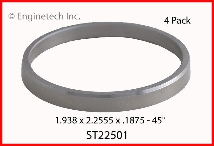Enginetech ST22501 Engine Valve Seat 4 Pack – Hi-Chrome Material for Optimal Performance