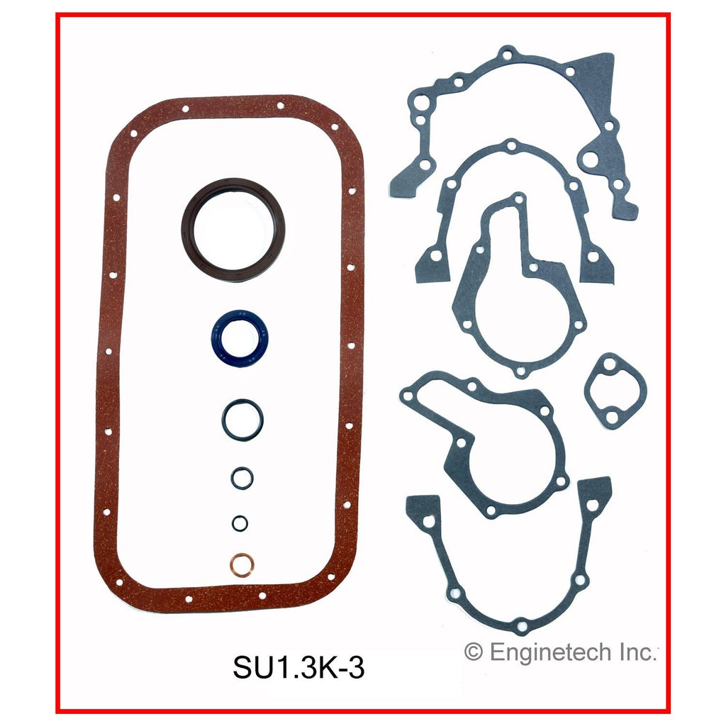 Enginetech SU1.3K-3 Engine Full Gasket Set for Suzuki and Chevrolet Vehicles