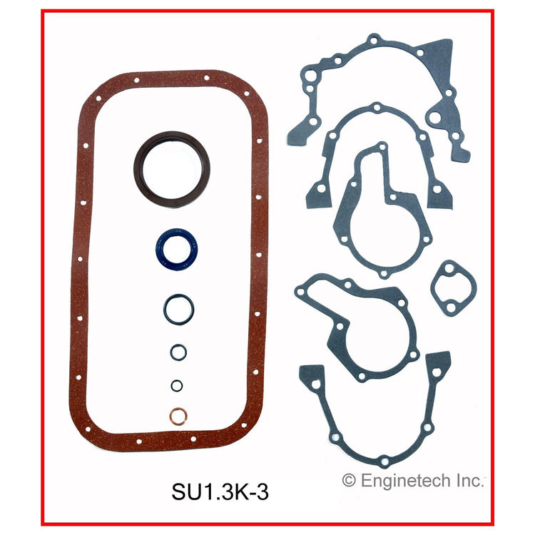 Enginetech SU1.3K-3 Engine Full Gasket Set for Suzuki and Chevrolet Vehicles