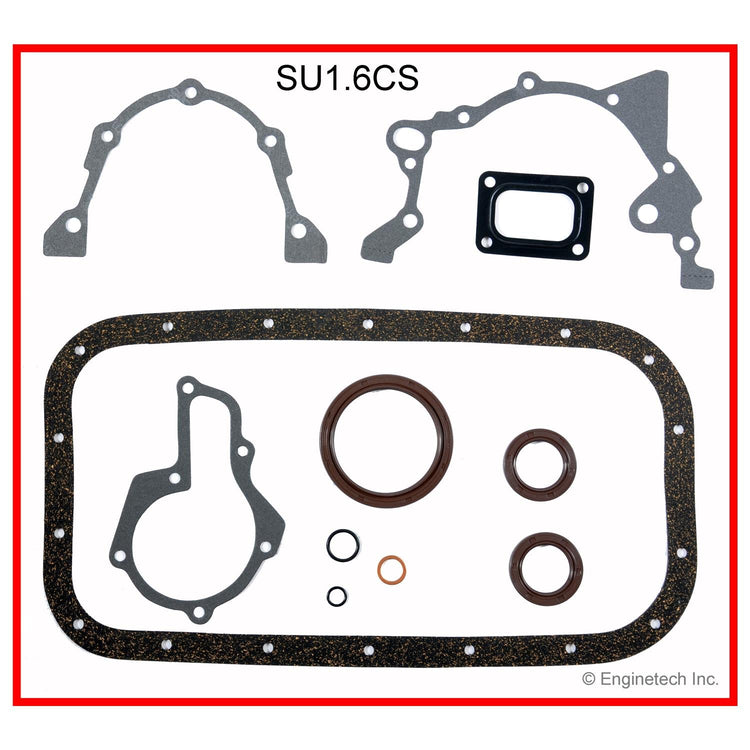 Enginetech SU1.6CS Engine Lower End Gasket Set for Suzuki Cars and Trucks