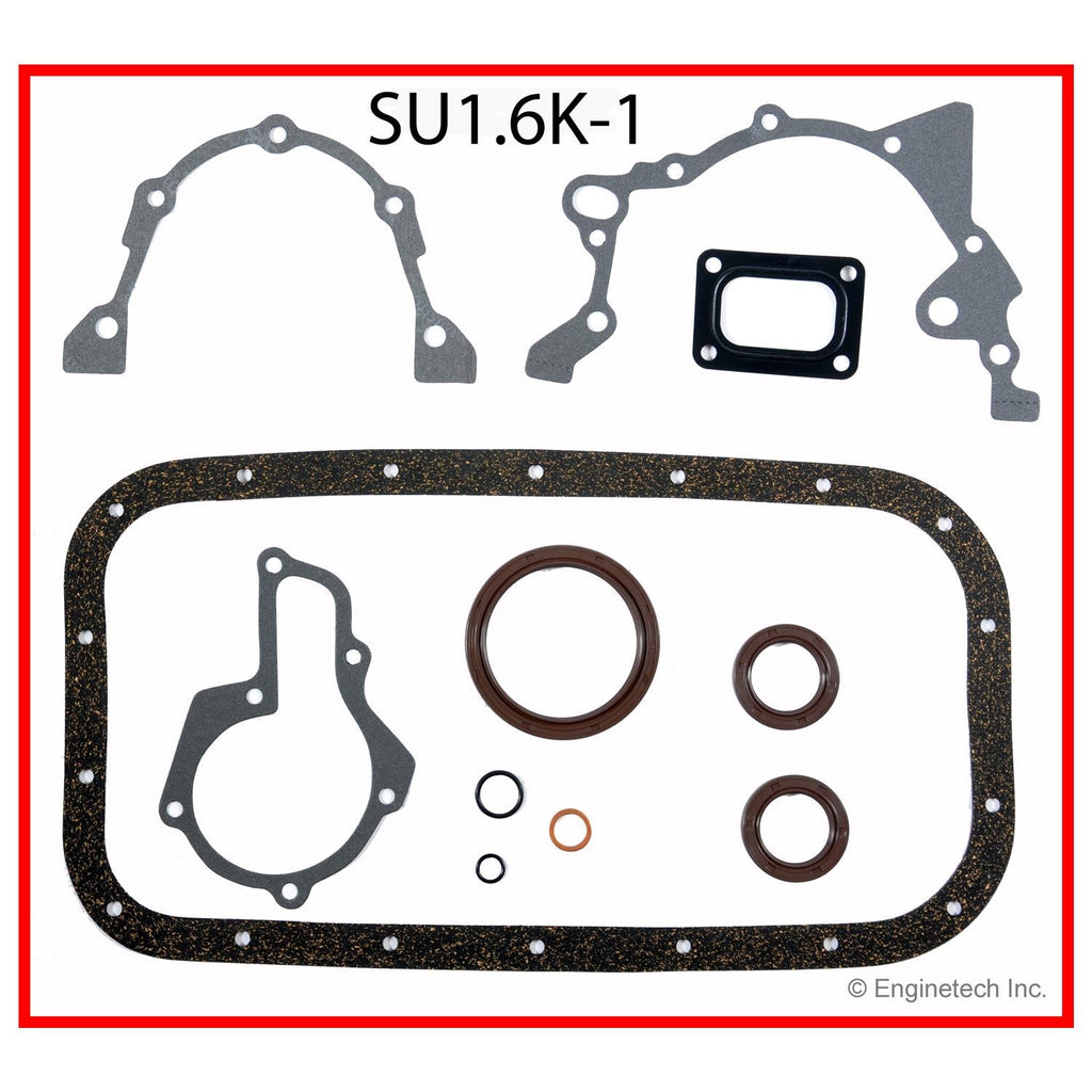 Enginetech Engine Full Gasket Set for Suzuki and Geo Sidekick and Tracker (Part SU1.6K-1)