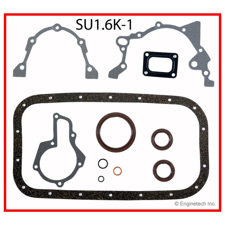 Enginetech Engine Full Gasket Set for Suzuki and Geo Sidekick and Tracker (Part SU1.6K-1)
