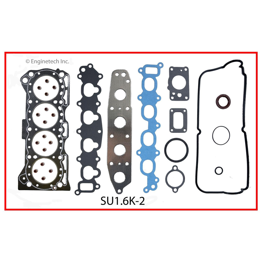 Enginetech SU1.6K-2 Engine Full Gasket Set for Suzuki and Chevrolet Vehicles