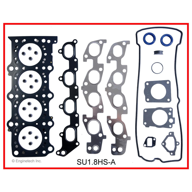 Enginetech SU1.8HS-AWB Engine Cylinder Head Gasket Set for Suzuki Cars and Trucks with Head Bolts