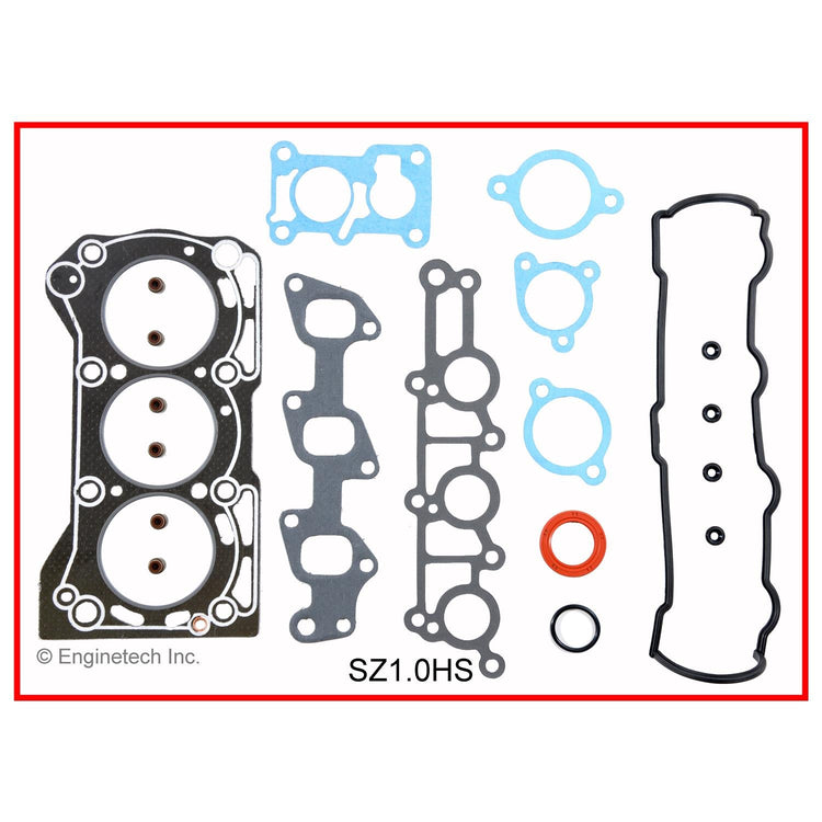 Enginetech SZ1.0HS Engine Cylinder Head Gasket Set for Suzuki Cars and Trucks