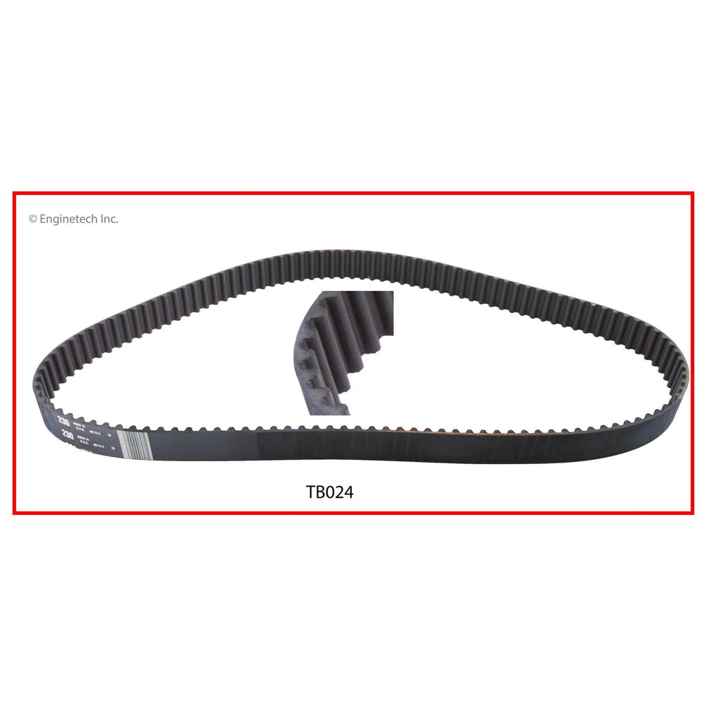 Enginetech TB024 Engine Timing Belt for 1993-1997 Eagle Summit, Plymouth Colt, Mitsubishi Eclipse and Galant