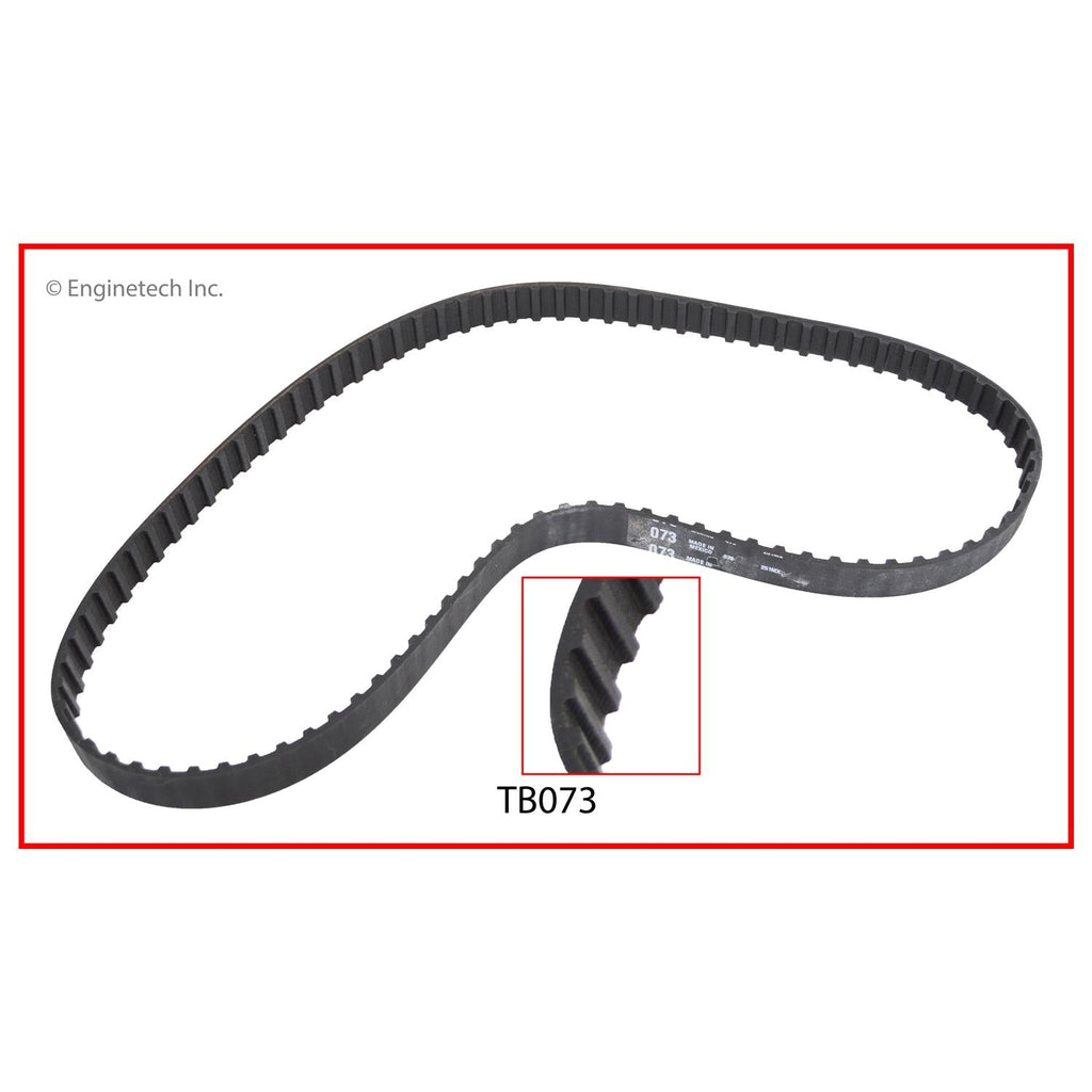 Enginetech TB073 Engine Timing Belt for Hyundai Excel and Dodge Colt