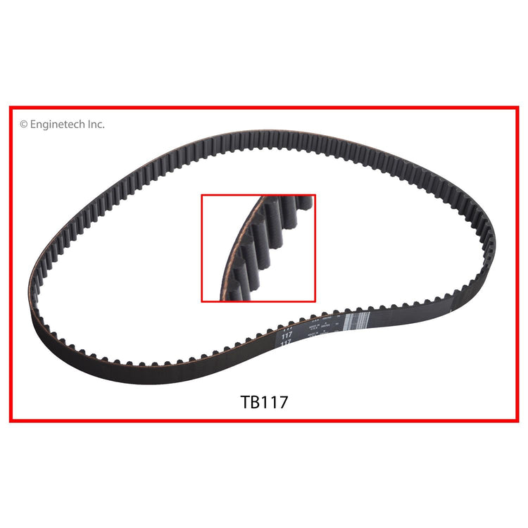 Enginetech TB117 Engine Timing Belt for Mazda B2000 and Mazda 626