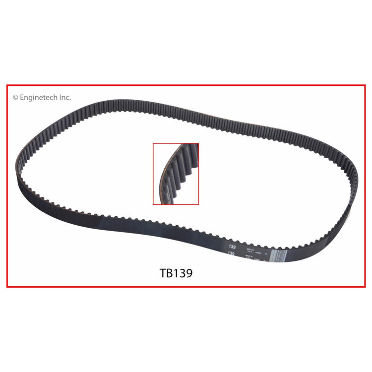 Enginetech TB139 Engine Timing Belt for Dodge, Plymouth, Hyundai, and Chrysler Vehicles