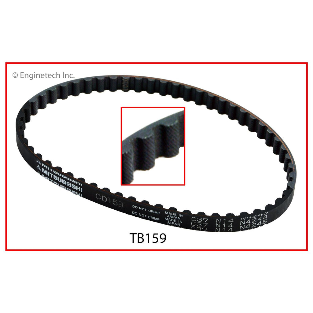 Enginetech TB159 Engine Balance Shaft Belt for Hyundai Sonata and Dodge Colt