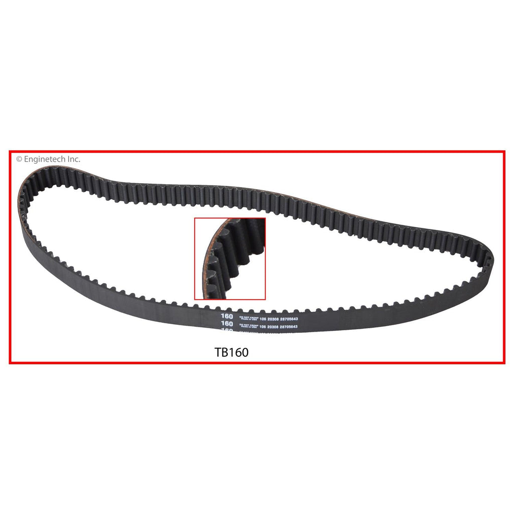 Enginetech TB160 Engine Timing Belt for Honda Accord and Prelude