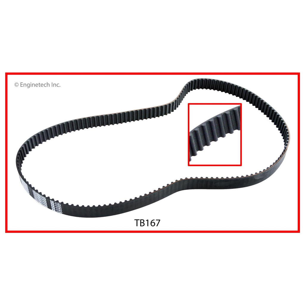 Enginetech TB167 Engine Timing Belt for Hyundai Sonata and Elantra