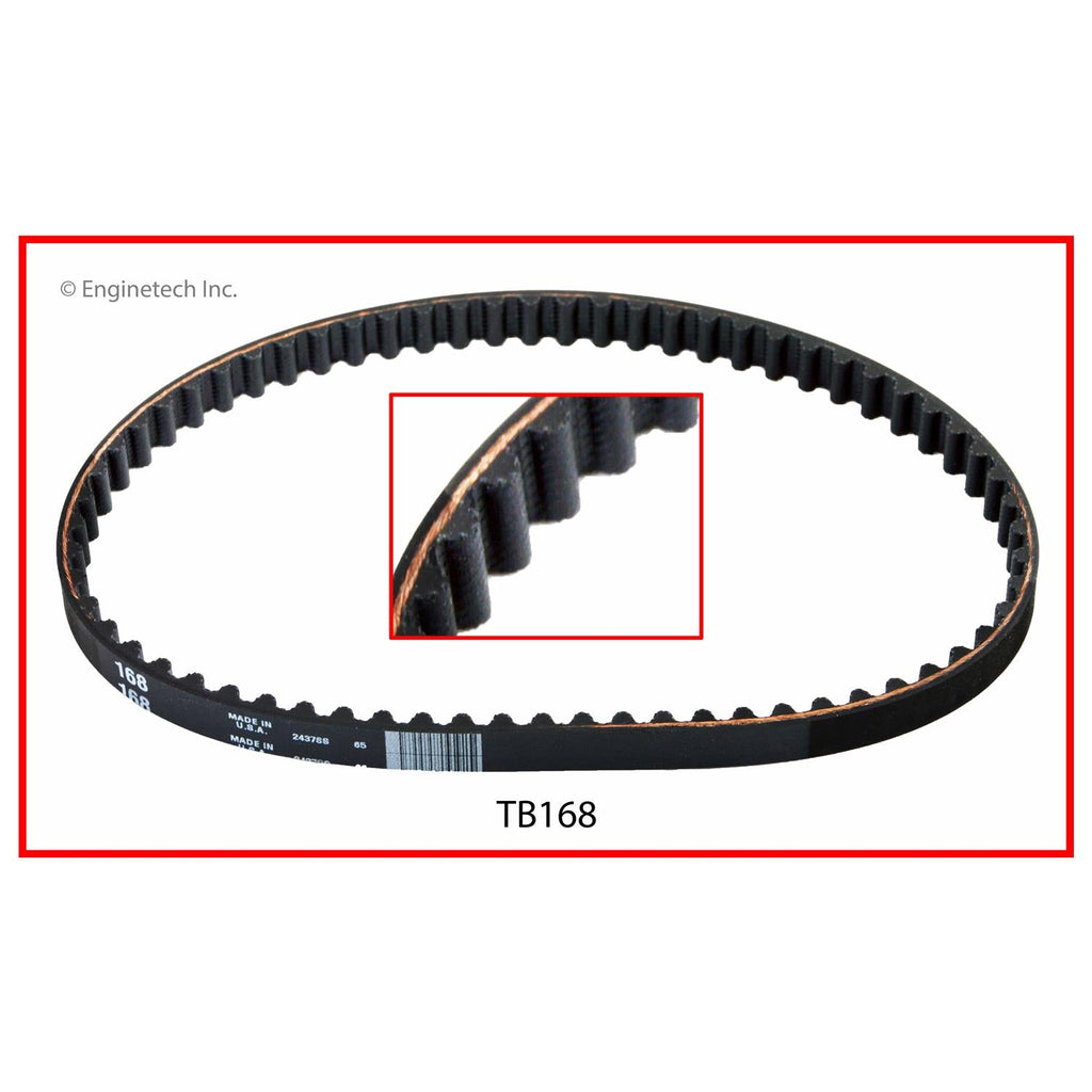 Enginetech TB168 Engine Balance Shaft Belt for Hyundai and Mitsubishi Models