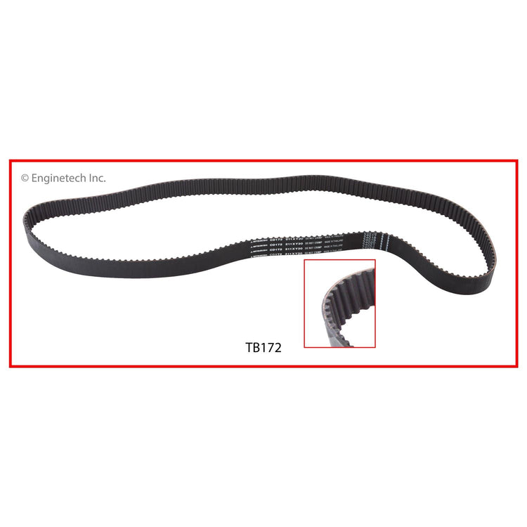 Enginetech TB172 Engine Timing Belt for Subaru 1991-1994 Models