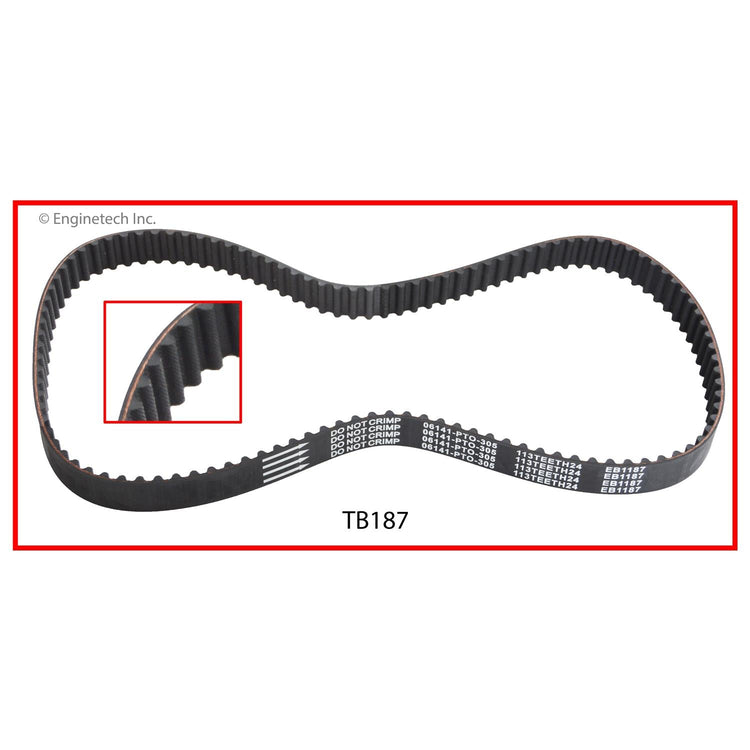 Enginetech TB187 Engine Timing Belt for Honda Accord and Isuzu Oasis