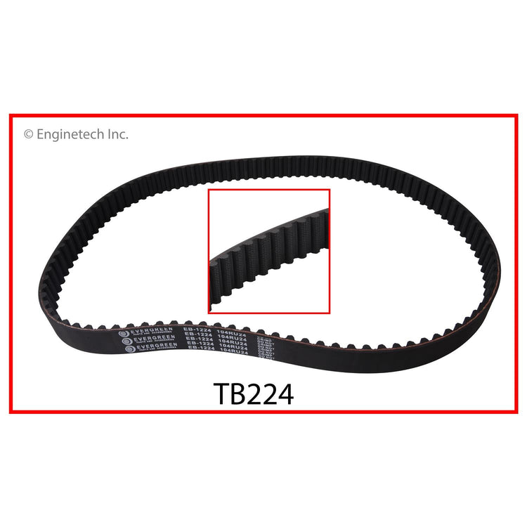 Enginetech TB224 Engine Timing Belt for Honda Civic and Civic Del Sol (1992-2000)