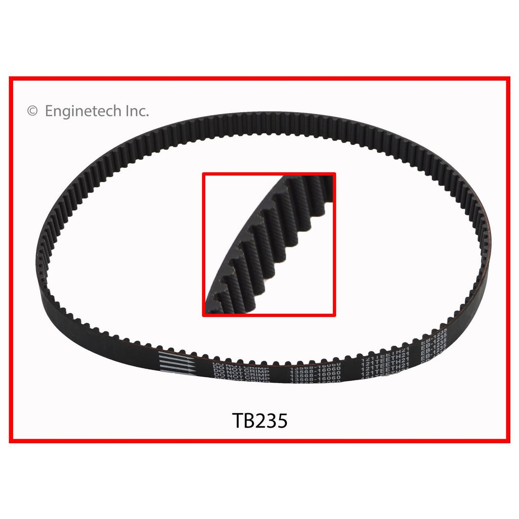 Enginetech TB235 Engine Timing Belt for Geo Prizm, Toyota Celica & Corolla