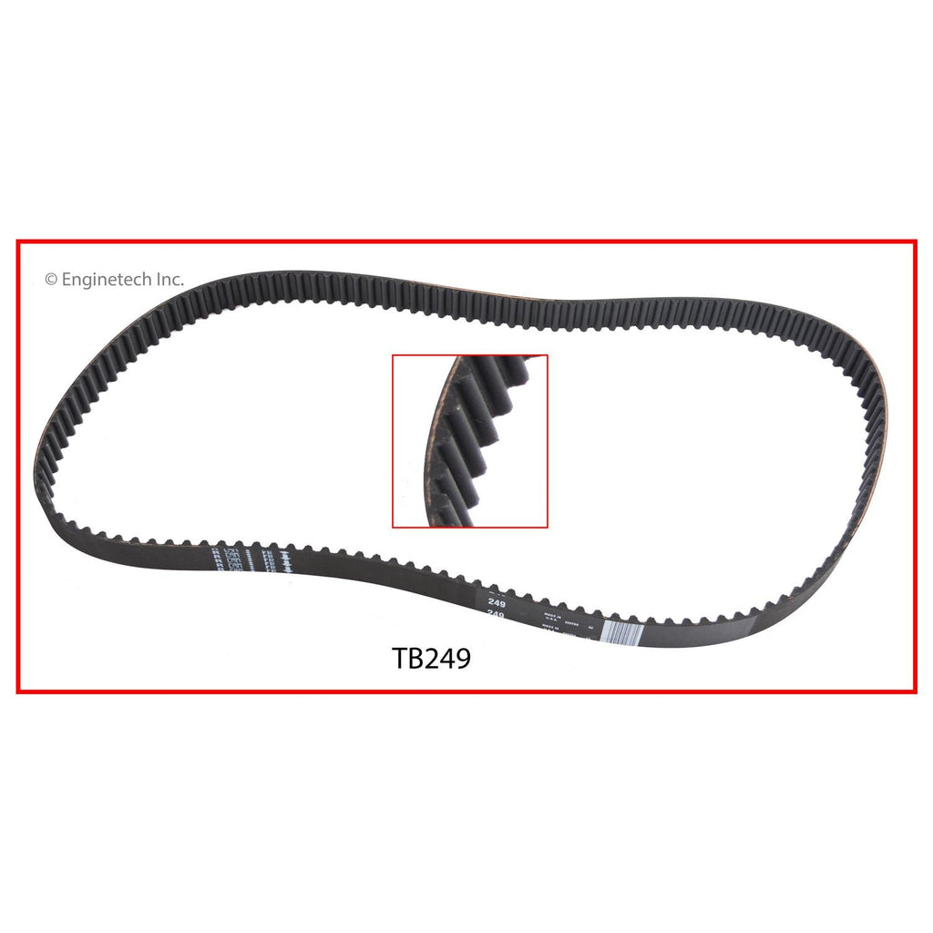 Enginetech TB249 Engine Timing Belt for Nissan Frontier, Mercury Villager, and Xterra
