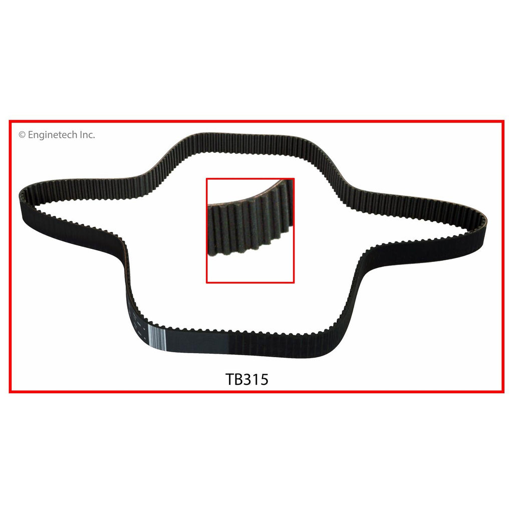 Enginetech TB315 Engine Timing Belt for Hyundai and Kia Vehicles