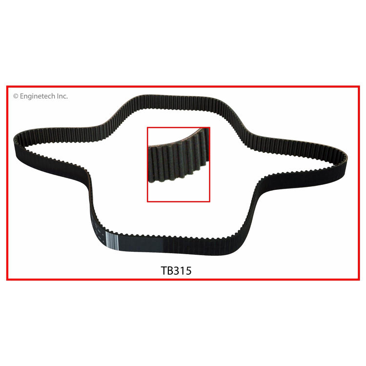 Enginetech TB315 Engine Timing Belt for Hyundai and Kia Vehicles