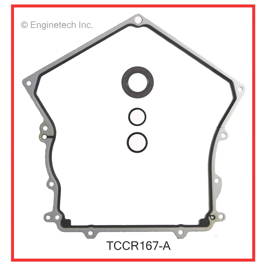 Enginetech TCCR167-A Engine Timing Cover Gasket Set for Dodge and Chrysler Vehicles