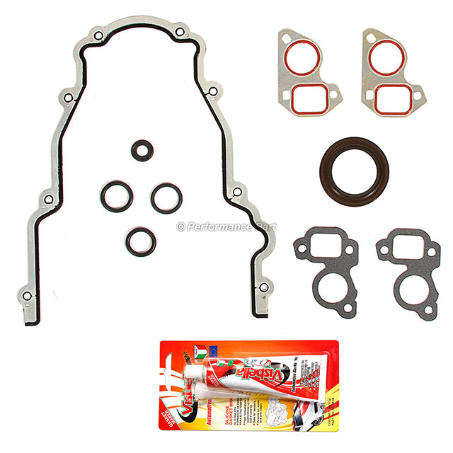 Timing Chain Kit Cover Gasket Sensor Water Pump for 97-04 GM LS1 4.8 5.3 6.0