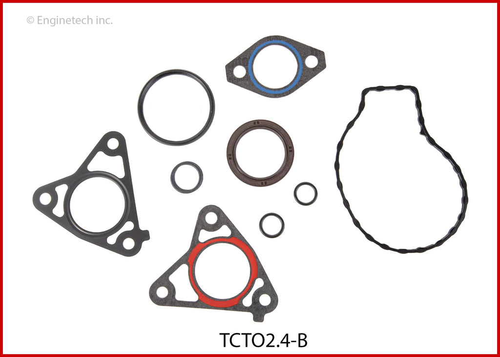 Enginetech TCTO2.4-B Engine Timing Cover Gasket Set for Toyota and Scion Vehicles