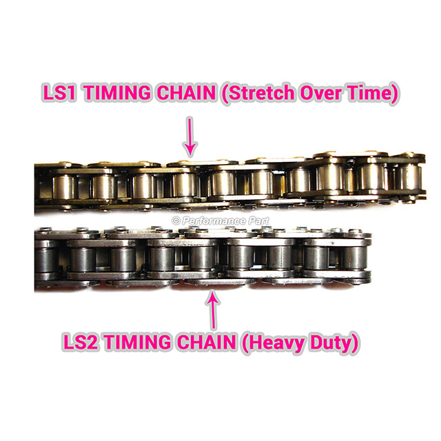 3 Bolt Camshaft Conversion Kit Cam w/ Heavy Duty Timing Chain - GM LS2 LS3