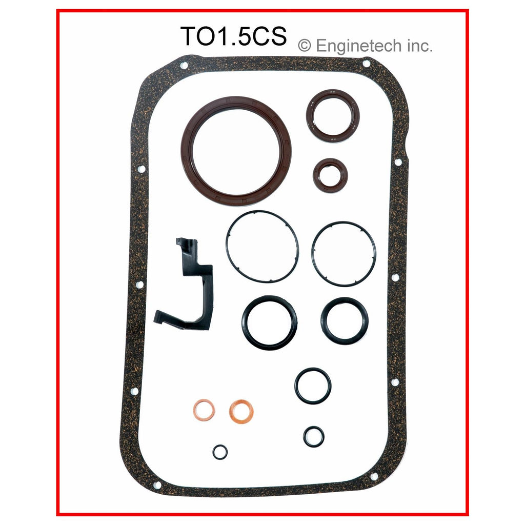 Enginetech TO1.5CS Engine Lower End Gasket Set for Toyota Paseo and Tercel