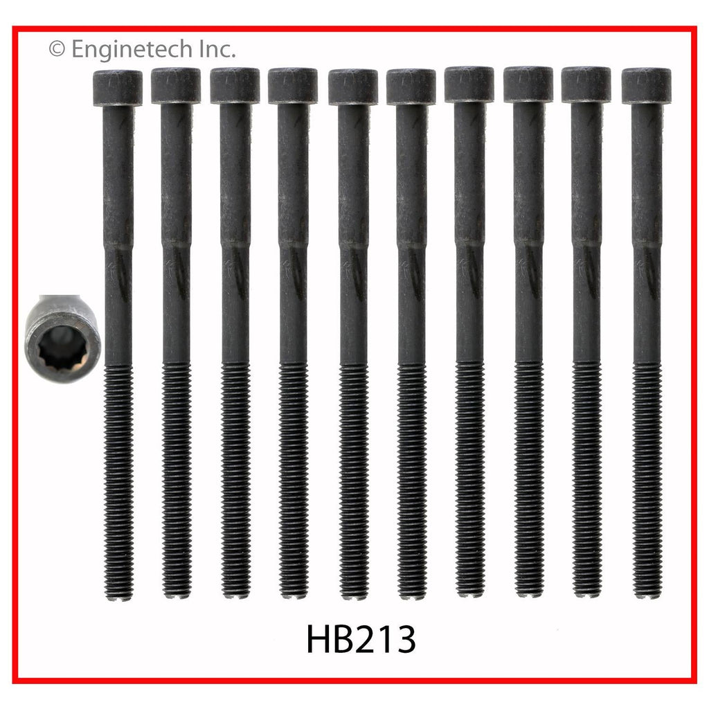 Enginetech Toyota Engine Cylinder Head Gasket Set (Part No. TO1.5HS-BWB) with Head Bolts