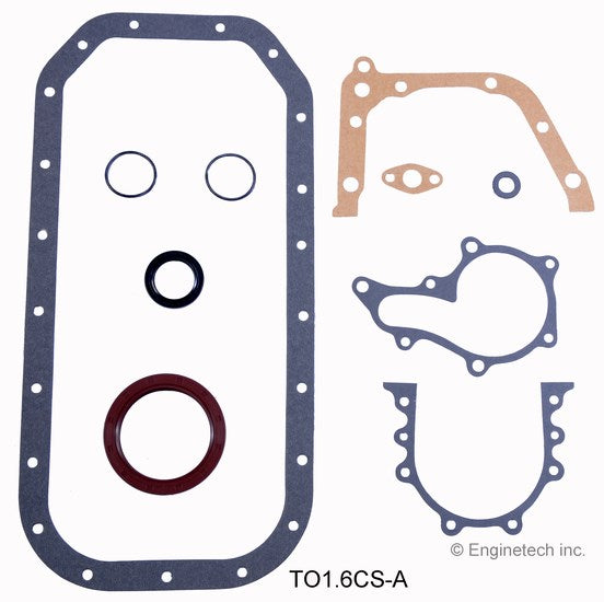 Enginetech Engine Lower End Gasket Set for Toyota and Geo Prizm Part TO1.6CS-A