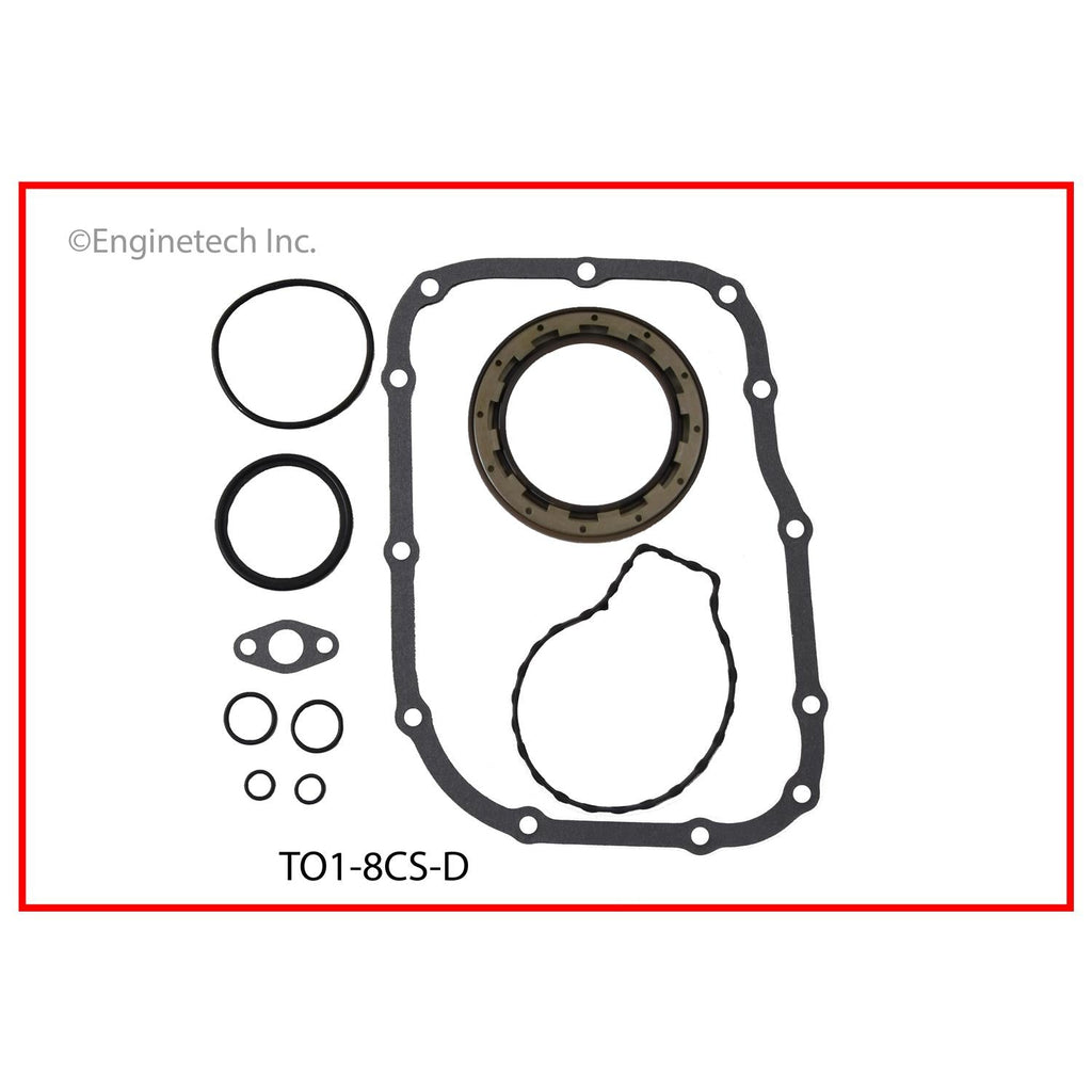 Enginetech TO1.8CS-D Engine Lower End Gasket Set for Toyota Prius, Corolla, and More