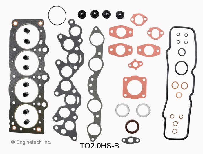 Enginetech Toyota Engine Cylinder Head Gasket Set - Part No. TO2.0HS-B