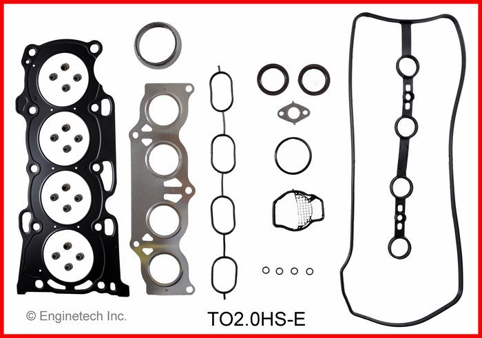 Enginetech Toyota 2.0L Engine Cylinder Head Gasket Set (Part No. TO2.0HS-E)