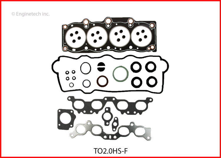 Enginetech Engine Cylinder Head Gasket Set for Toyota Camry and Celica (Part #TO2.0HS-F)