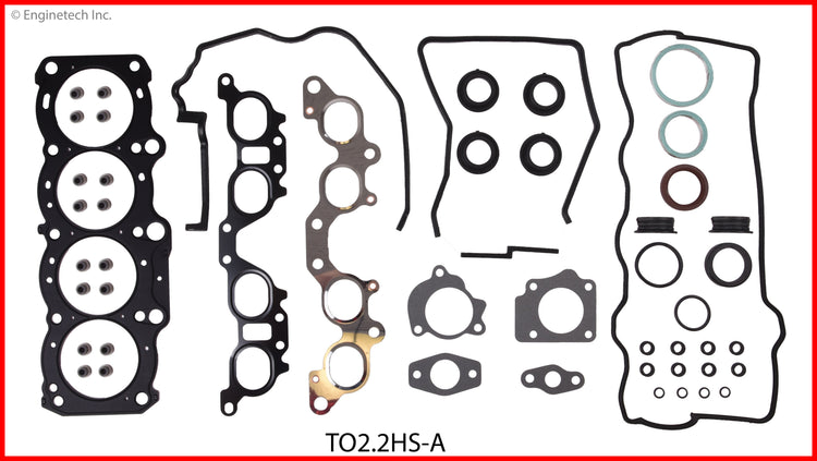 Enginetech TO2.2HS-A Engine Cylinder Head Gasket Set for Toyota Camry and Celica
