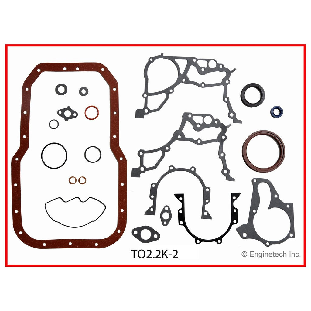 Enginetech Engine Full Gasket Set for Toyota Camry and Celica (Part #TO2.2K-2)