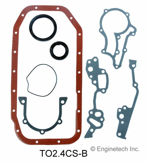 Enginetech Engine Lower End Gasket Set for Toyota Cars and Trucks – Part TO2.4CS-B