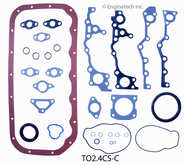 Enginetech Toyota Previa Engine Lower End Gasket Set (Part No. TO2.4CS-C)