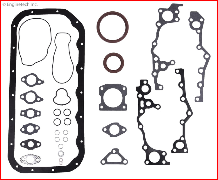 Enginetech TO2.4CS-D Engine Lower End Gasket Set for Toyota Tacoma and 4Runner