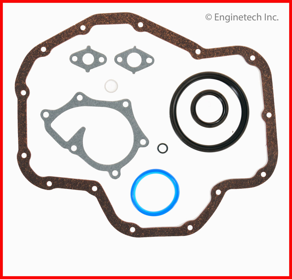 Enginetech TO2.4CS-E Engine Lower End Gasket Set for Toyota and Scion Vehicles