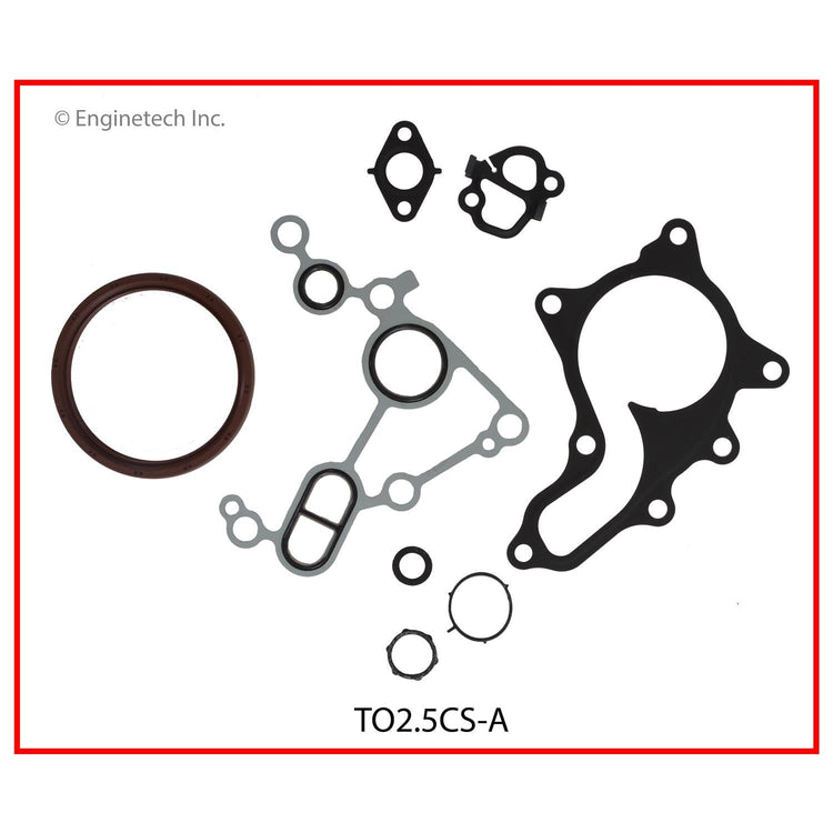 Enginetech TO2.5CS-A Engine Lower End Gasket Set for Toyota and Scion Vehicles