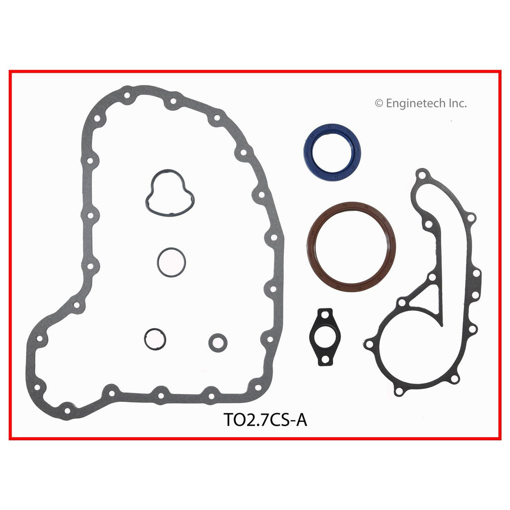 Enginetech TO2.7CS-A Engine Lower End Gasket Set for Toyota Tacoma (2012-2016)