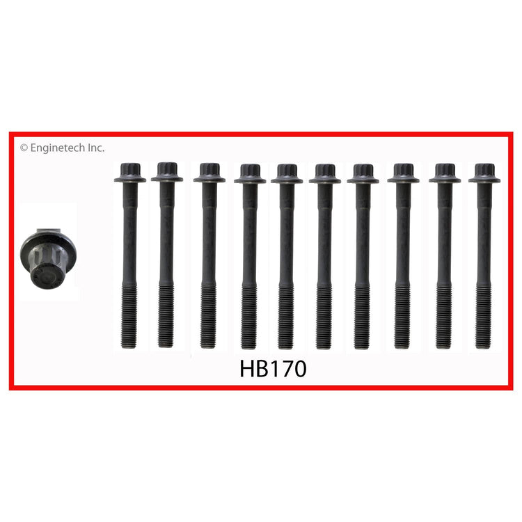 Enginetech Engine Cylinder Head Gasket Set for Toyota Tacoma 2005-2016 with Head Bolts - Part #TO2.7HS-AWB