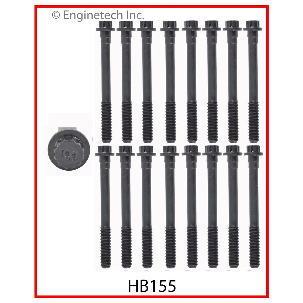 Enginetech Engine Cylinder Head Gasket Set for Toyota and Lexus Vehicles with Head Bolts (Part Number: TO3.0HS-DWB)