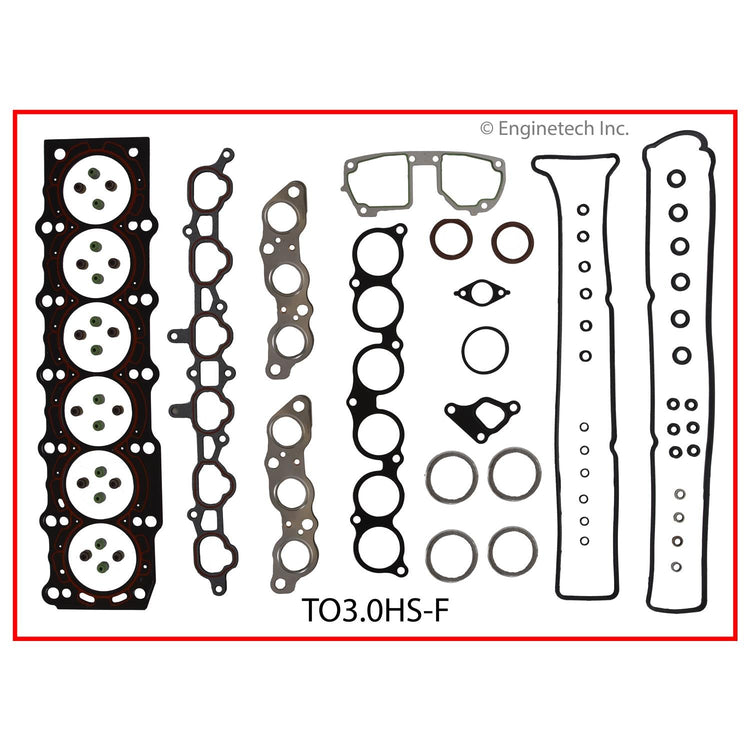 Enginetech Engine Cylinder Head Gasket Set for Toyota and Lexus Models (Part No. TO3.0HS-F)