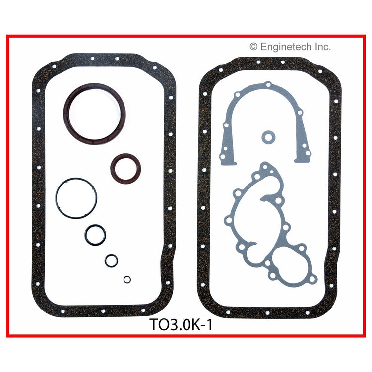 Enginetech Engine Full Gasket Set for Toyota 4Runner and Pickup – Part Number TO3.0K-1